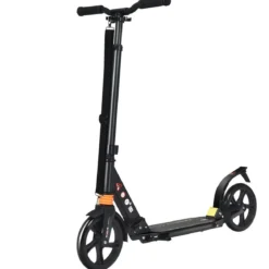 Scooter Roller klappbar Zusammenklappbarer Trittroller Tretroller ABEC7-Lager 3 Höhen verstellbar Sport Kickscooter Kickroller Schwarz