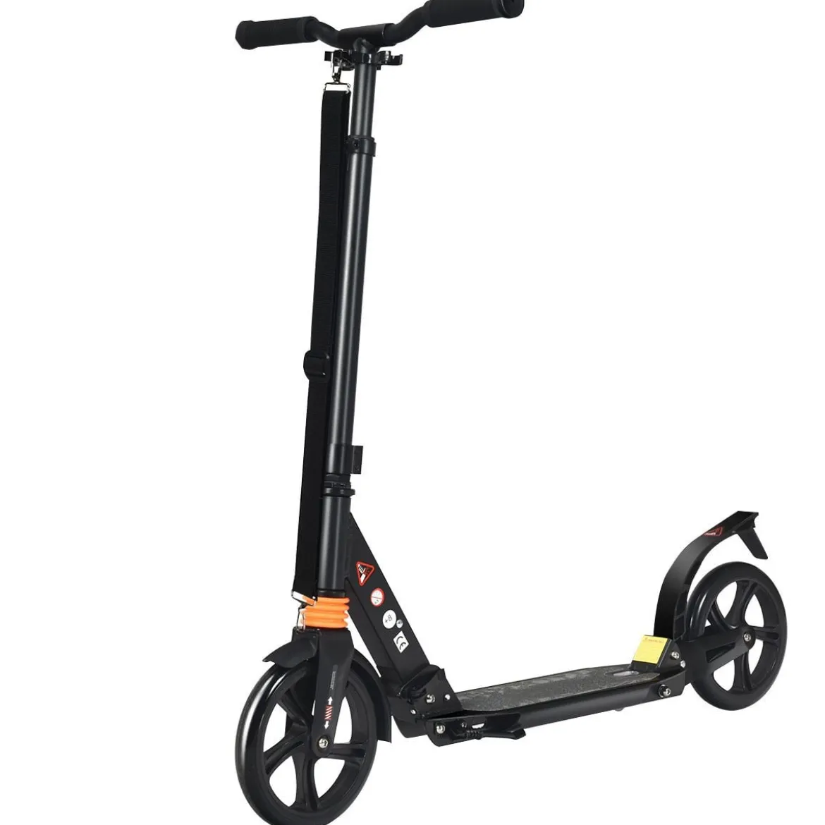 Scooter Roller klappbar Zusammenklappbarer Trittroller Tretroller ABEC7-Lager 3 Höhen verstellbar Sport Kickscooter Kickroller Schwarz