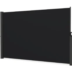 Seitenmarkise Garten Sichtschutz Ausziehbar aus Aluminium mit seitlichem Griff 180 x 300 cm