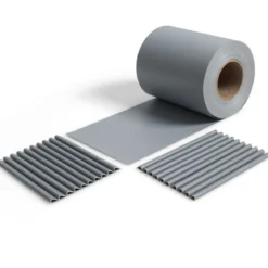 Sichtschutzfolie Zaunfolie Gartenzaun Abdeckung PVC Zaunblende Abdeckung Sichtschutz 35 m x 19 cm Hellgrau