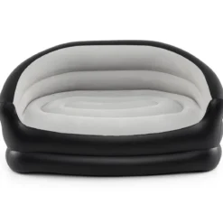 2-Sitzer Luftsofa mit Beflockter Oberfläche & Armlehnen Aufblasbares Sofa Aufblasbare Couch