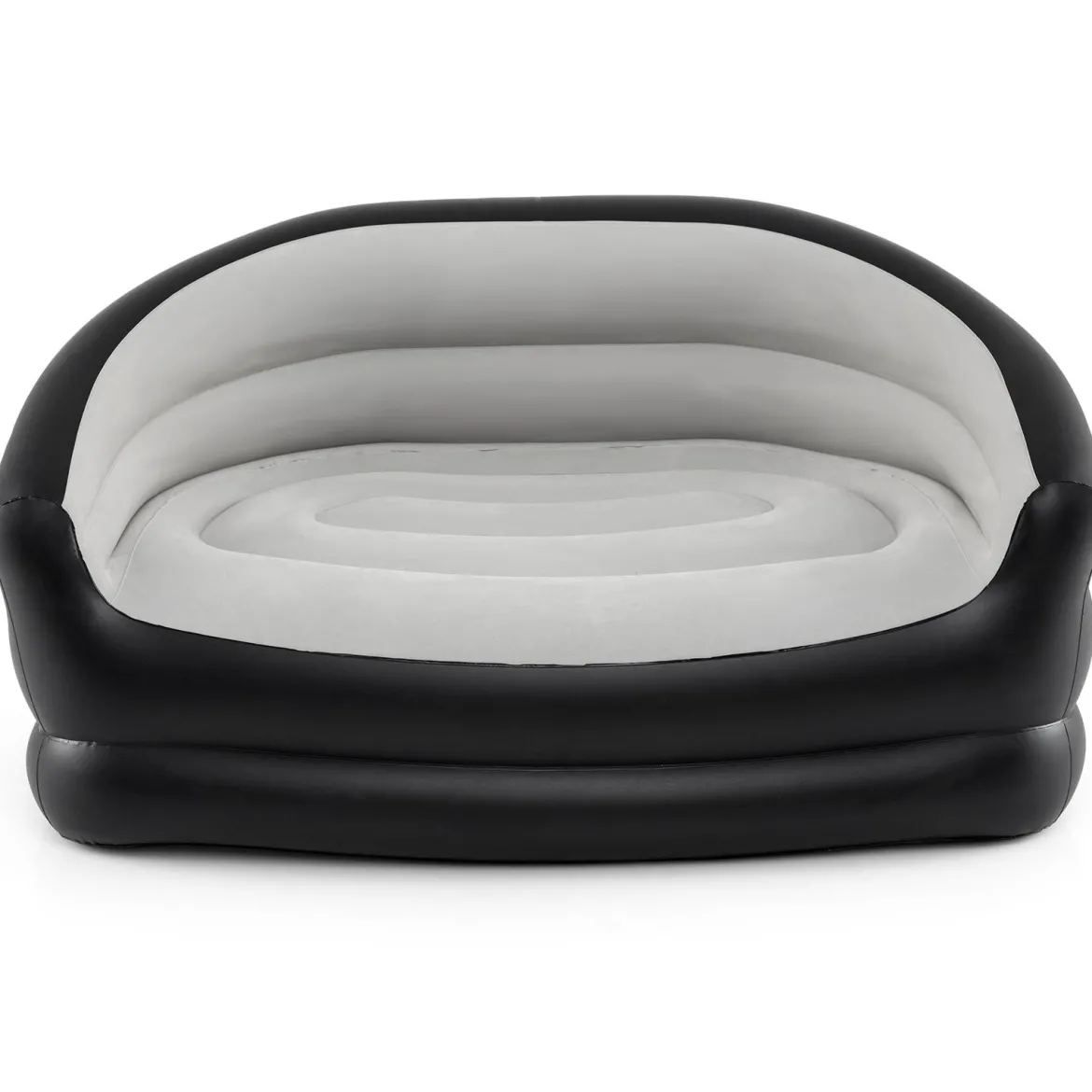 2-Sitzer Luftsofa mit Beflockter Oberfläche & Armlehnen Aufblasbares Sofa Aufblasbare Couch