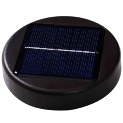 Sonnenschirm mit Solar- LED-Beleuchtung Ampelschirm Gartenschirm Kurbelschirm 2,7M