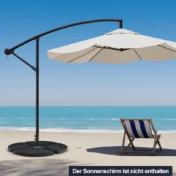 Sonnenschirmständer 44 Liter / 66 kg befüllbar mit Wasser oder Sand Schirmständer