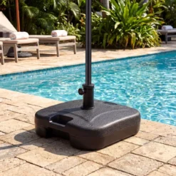 Sonnenschirmständer 22 Liter / 25 kg Befüllbar Schirmständer für Schirmstangen von 33 / 38 / 48 mm