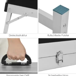 Spielbrett mit klappbarem Design & Griff für einfachen Transport klassisch geeignet mit 8 Sandsäcken