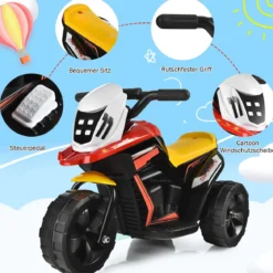Spielzeug-Motorrad elektrisches Motorrad mit Musik und Hupe Elektrofahrzeugfür Kinder
