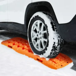 2 Stücke Anfahrhilfe Sandbleche Offroad Reifenleiter für Sand/Schlamm/Schnee 107 x 31 x 7 cm Orange