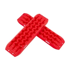 2 Stücke Anfahrhilfe Sandbleche Offroad Reifenleiter für Sand/Schlamm/Schnee 107 x 31 x 7 cm Rot