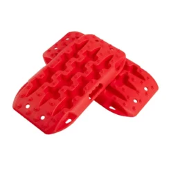 2 Stücke Anfahrhilfe Sandbleche Offroad Reifenleiter für Sand/Schlamm/Schnee 10 Tonnen Rot