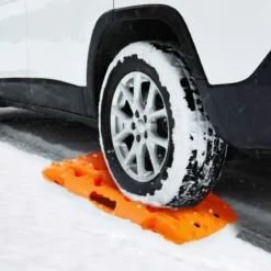2 Stücke Anfahrhilfe Sandbleche Offroad Reifenleiter für Sand/Schlamm/Schnee 10 Tonnen Orange