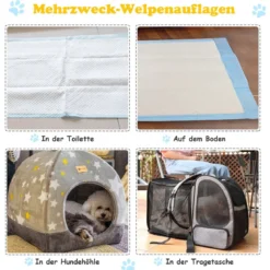 300 Stück Hunde Trainingsunterlagen Auslaufsicheres 5-lagiges Design 60 x 40 cm