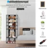 7-stöckiges industrielles vertikales Schuhregal mit mehreren Schichten & abnehmbarem Brett 110,5 cm