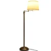 Stehlampe Standleuchte mit Basis & Lampenschirm zum Lesen 35,5 x 152 cm Beige+Silber