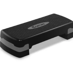 Steppbrett Aerobic Stepper höhenverstellbar Step Bench mit 2 Stufen (10/15 cm) bis 200kg belastbar