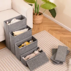 4-Stufen Hundetreppe Rutschfeste Faltbare Hunderrampe Tragbare Haustier Kletterleiter