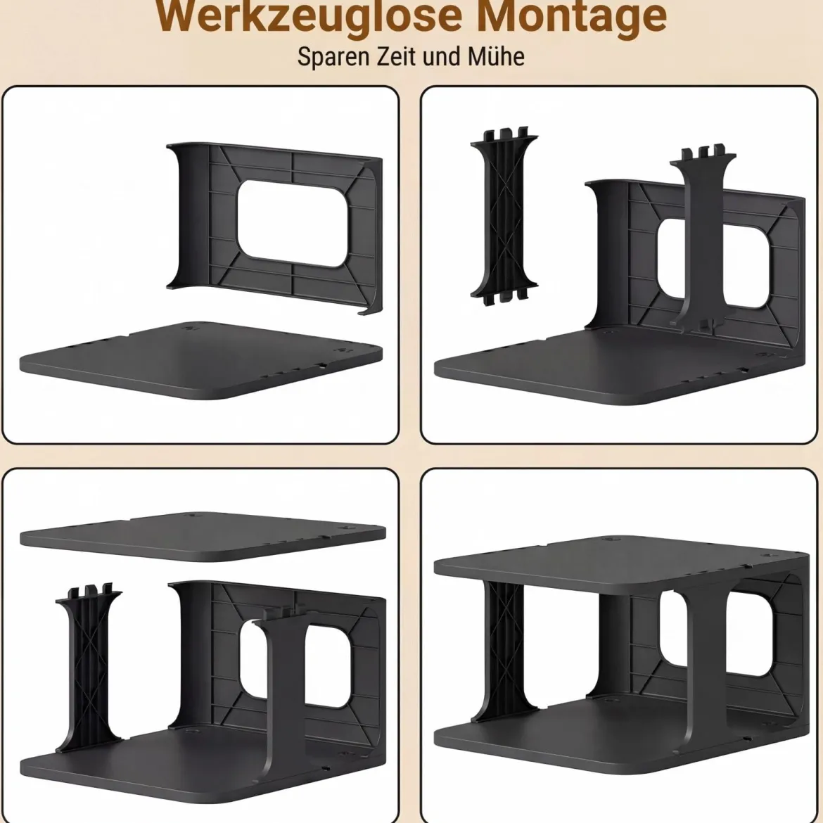 6-Stufiges Stapelbares Schuhregal Vertikaler Schuhorganizer Freistehender Schuhschrank Schwarz/Weiß