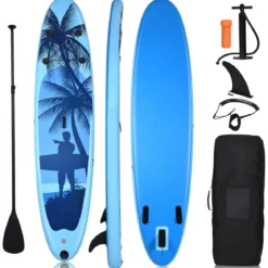 SUP Board Aufblasbar Stand up Board Paddelboard Blau