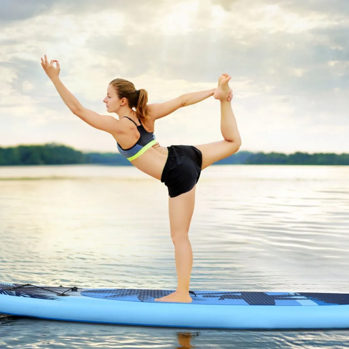 SUP Board Aufblasbar Stand up Board Paddelboard Blau