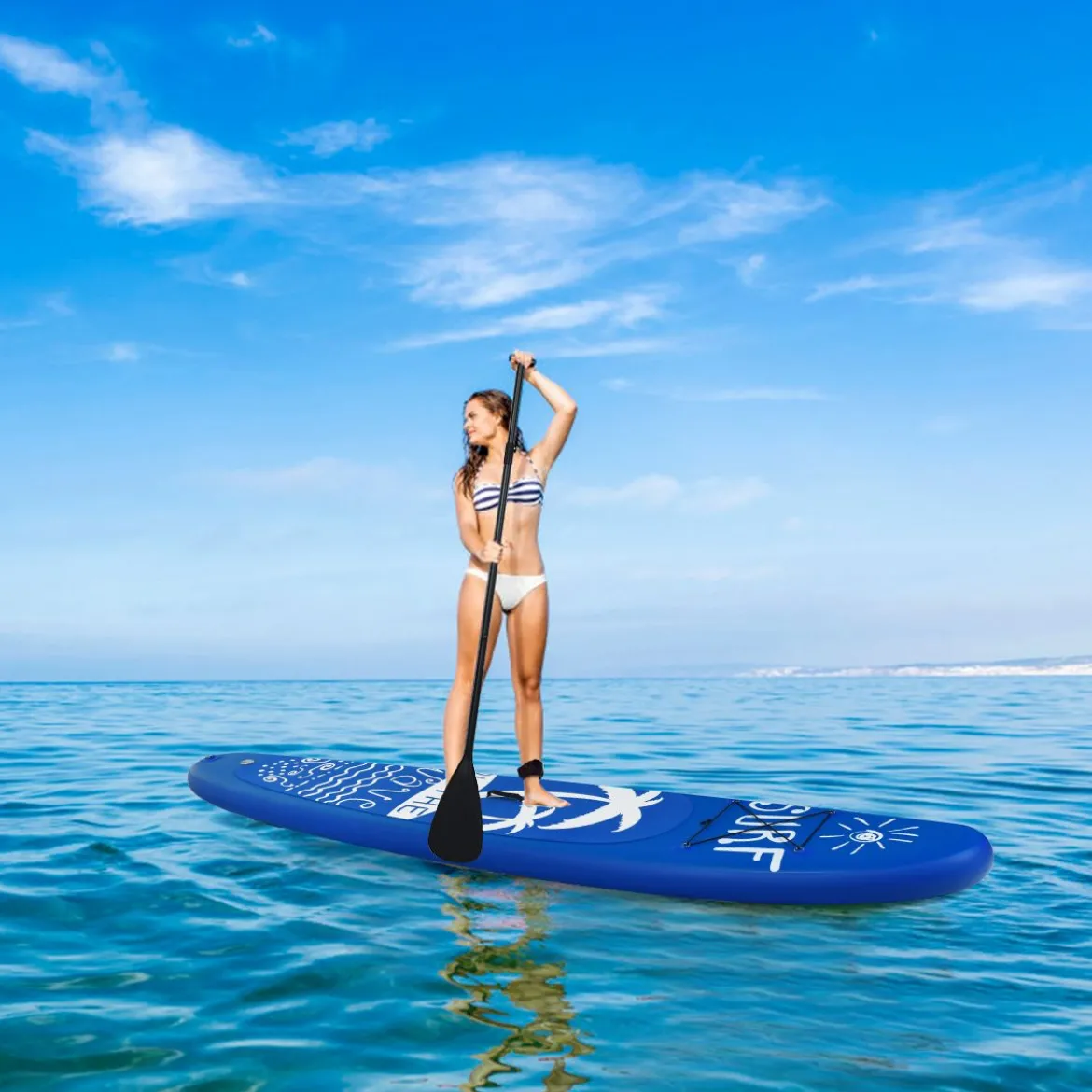 SUP Board Aufblasbar Stand up Board Paddelboard Navy
