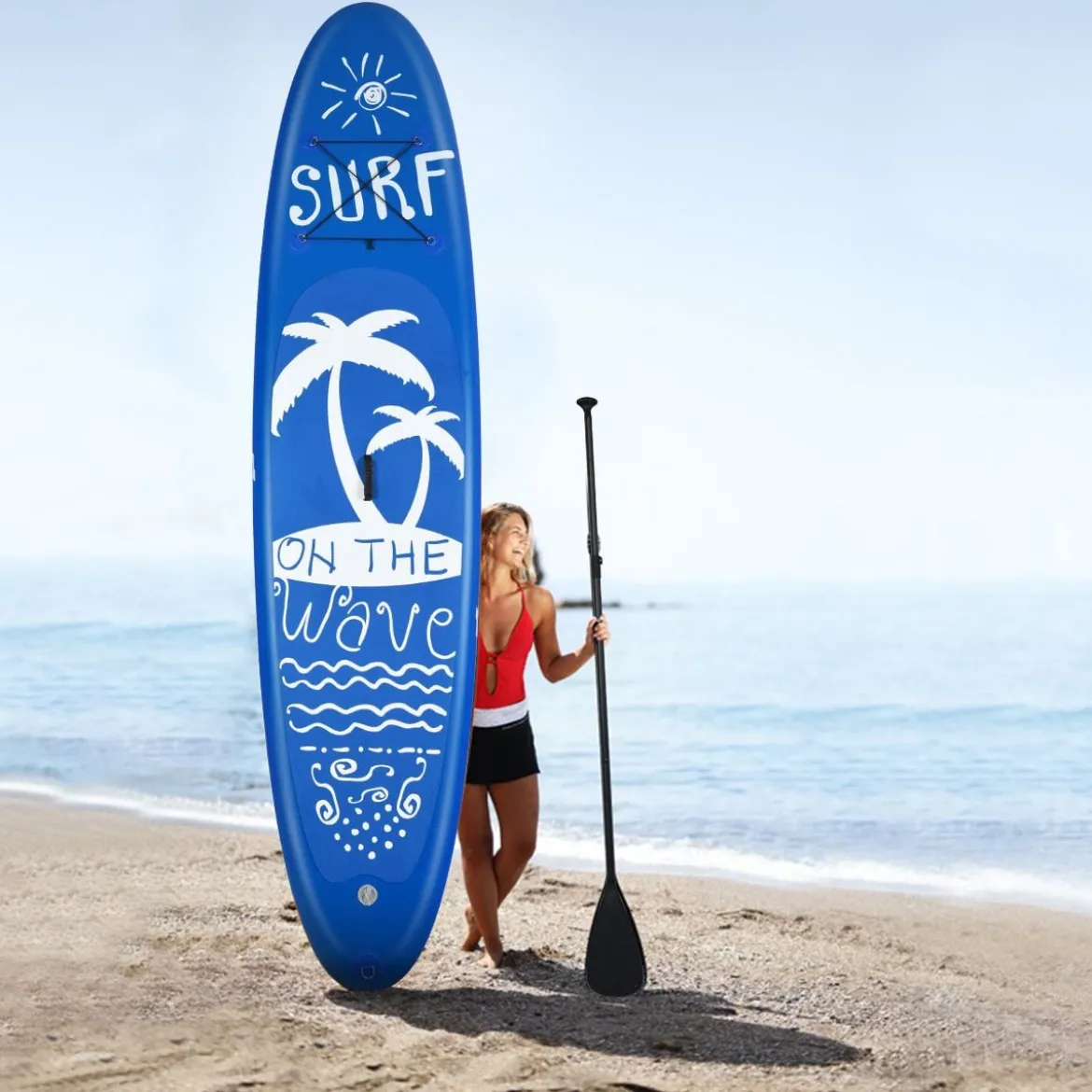 SUP Board Aufblasbar Stand up Board Paddelboard Navy