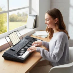 54 Tasten Klavier Keyboard für Anfänger Elektronisches Keyboard Set mit 200 Rhythmen & 200 Klangfarben