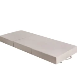 3-teilige Faltmatratze Klappmatratze aus Schaumstoff Gästematratze klappbar 195 x 75 x 15cm Beige
