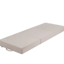 3-teilige Faltmatratze Klappmatratze aus Schaumstoff Gästematratze klappbar 195 x 75 x 15cm Beige