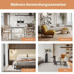 6-teiliger Raumteiler mit Langlebigen Scharnieren & Stahlstützbasis 300x180 cm Schwarz