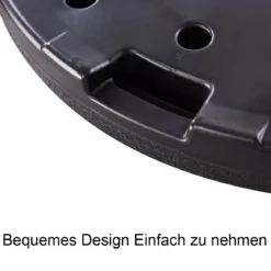 4-teiliger Sonneschirm Schirmständer Sonneschirm -Gestell Schirmständer-Satz Sonneschirmständer Schwarz