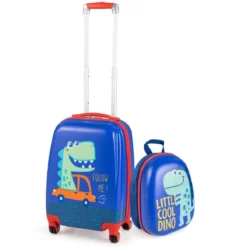2-Teiliges Kinder-Gepäckset Handgepäck- und Rucksack-Set Blau