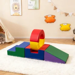 5-teiliges Kletterspielzeug für Kinder weiches Kletter- & Krabbel-Spielset für Kleinkinder Mehrfarbig