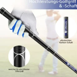 9-teiliges Komplettes Golfschlägerset für Rechtshändig Spielende Herren mit Schlägerhauben