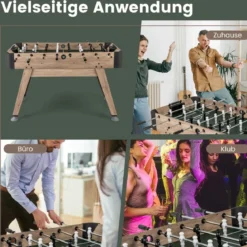 Tischkicker inkl. 2 Bälle & 26 Kicker & 2 Punktezähler Kickertisch Fußballtisch Tischfußball Spieltisch