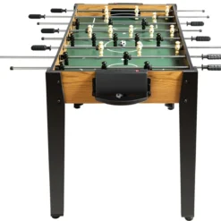 Tischkicker in Wettbewerbsgröße Kickertisch für Erwachsene und Kinder 122 x 61 x 79cm Braun