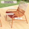 3 TLG. Gartenmöbel Set Rattan Balkonmöbel mit 2 Stühlen & Tisch Garten Sitzgruppe Gartengarnitur
