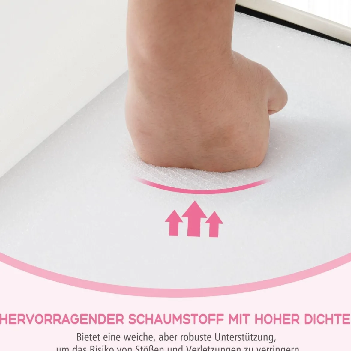 6 TLG. Kinder Schamstoff Bausteine mit Kletterfelsen zum Klettern & Krabbeln mit Klettverschlüsse