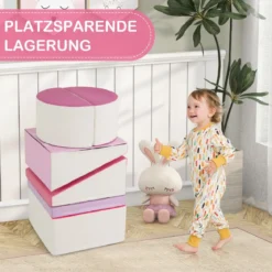 6 TLG. Kinder Schamstoff Bausteine mit Kletterfelsen zum Klettern & Krabbeln mit Klettverschlüsse