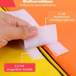 2 TLG. Kinder Schaumstoff Bausteine zum Toben & Klettern Softbausteine Riesenbausteine mit Klettverschlüsse