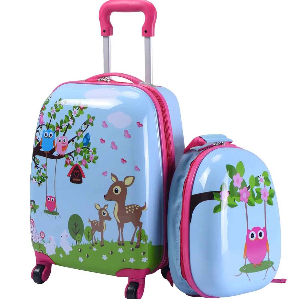 2 tlg Kofferset Kindergepäck 16'' Koffer + 12'' Rucksack