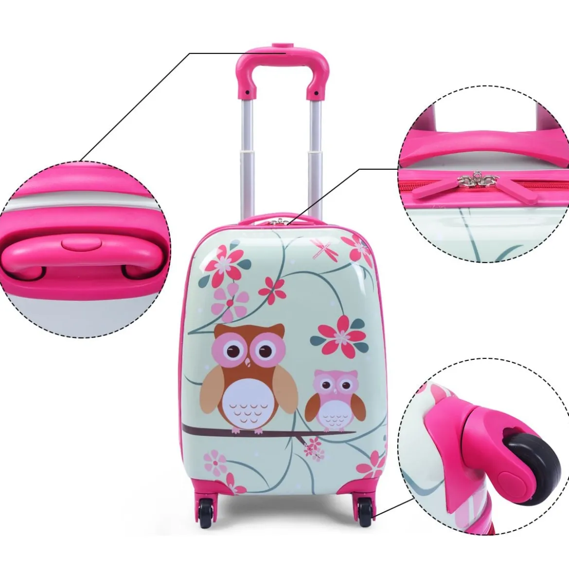 2 tlg Kofferset Reisegepäck 16'' Koffer + 12'' Rucksack