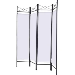 4tlg. Paravent Raumteiler Sichtschutz Trennwand Windschutz Wandschirm flexibel verstellbar 180x160cm