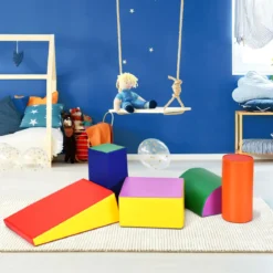 5 tlg. Schaumstoffbausteine Kleinkinder Riesenbausteine Softbausteine Schaumstoff Bunt
