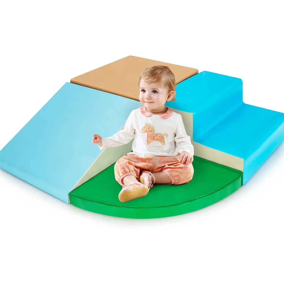 4 tlg Schaumstoffbausteine Riesenbausteine Softbausteine Großbausteine Blau