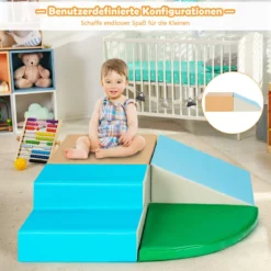 4 tlg Schaumstoffbausteine Riesenbausteine Softbausteine Großbausteine Blau