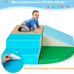 4 tlg Schaumstoffbausteine Riesenbausteine Softbausteine Großbausteine Blau