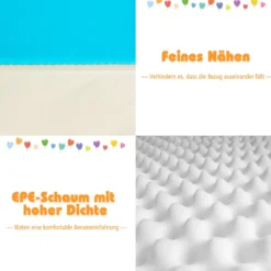 4 tlg Schaumstoffbausteine Riesenbausteine Softbausteine Großbausteine Blau