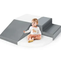 4 tlg Schaumstoffbausteine Riesenbausteine Softbausteine Großbausteine Weiß