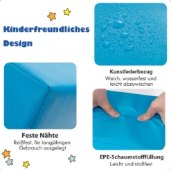 7 TLG. Schaumstoff Bausteine zum Klettern Quadratische & Rechreckige Softbausteine Weich