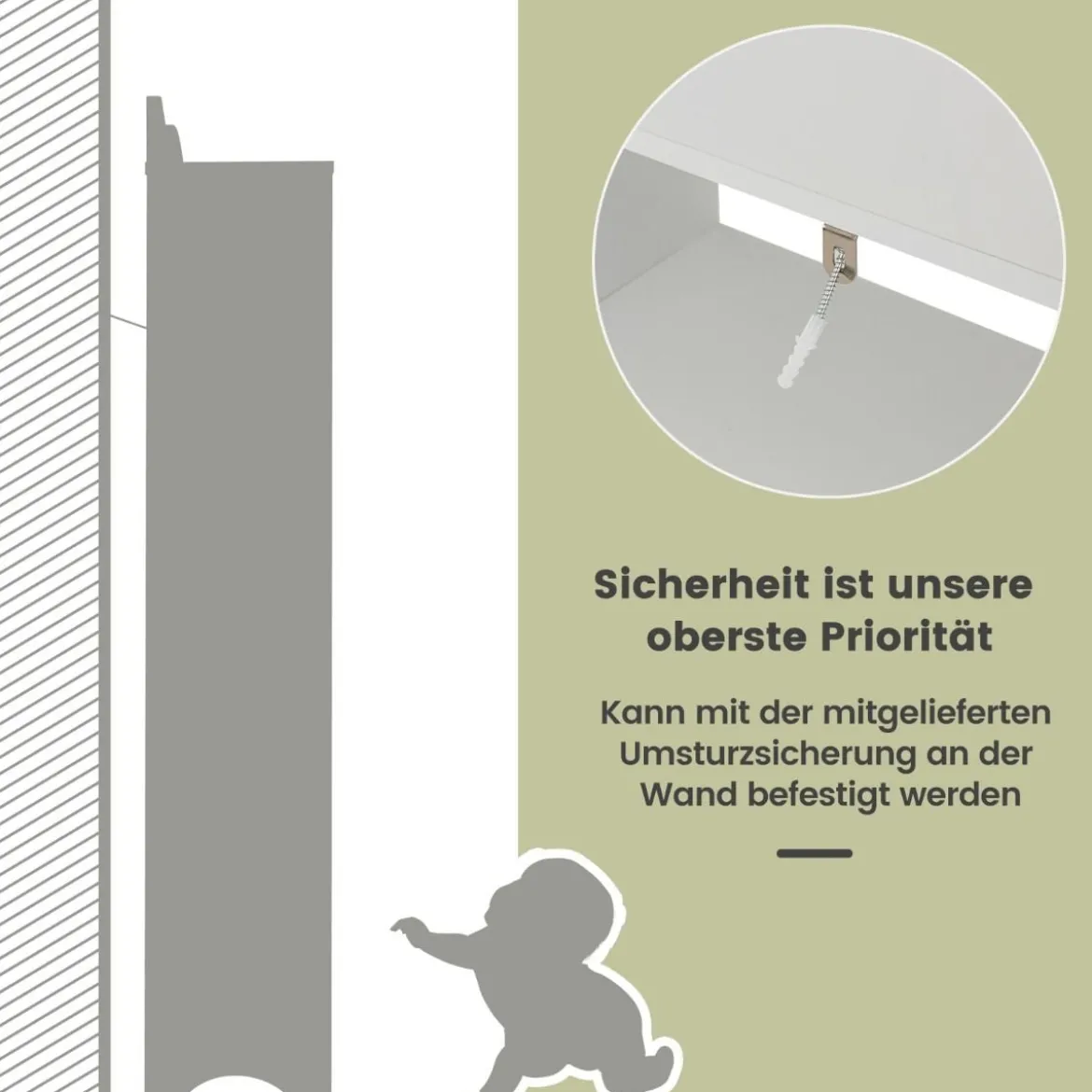 Toilettenschrank mit Toilettenpapierhalter & Verstellbaren Regalen Toilettenregal Badschrank Weiß